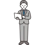 Business Person With Computer SVG Icon